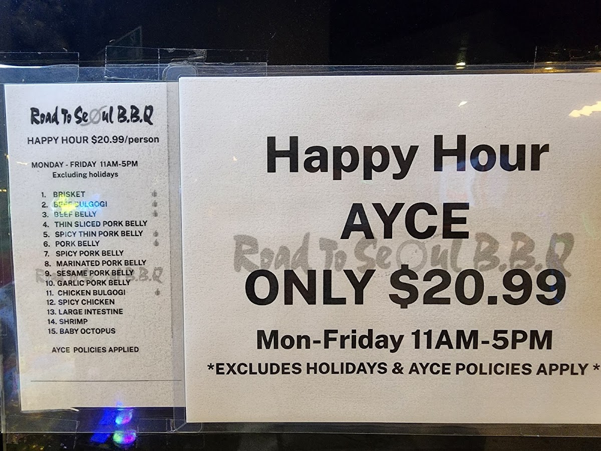 Road to Seoul Menu - Image 6